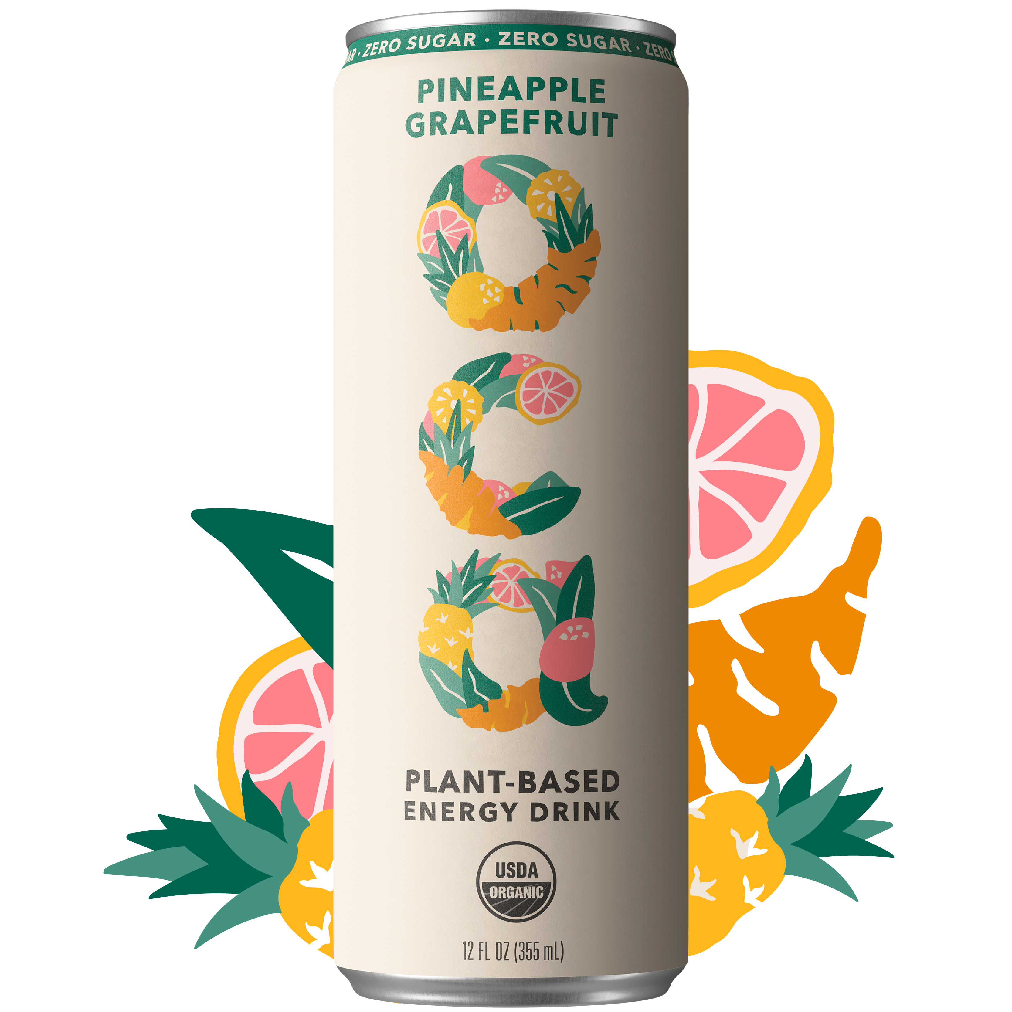 OCA ZERO SUGAR PINEAPPLE - GRAPEFRUIT 12 PACK