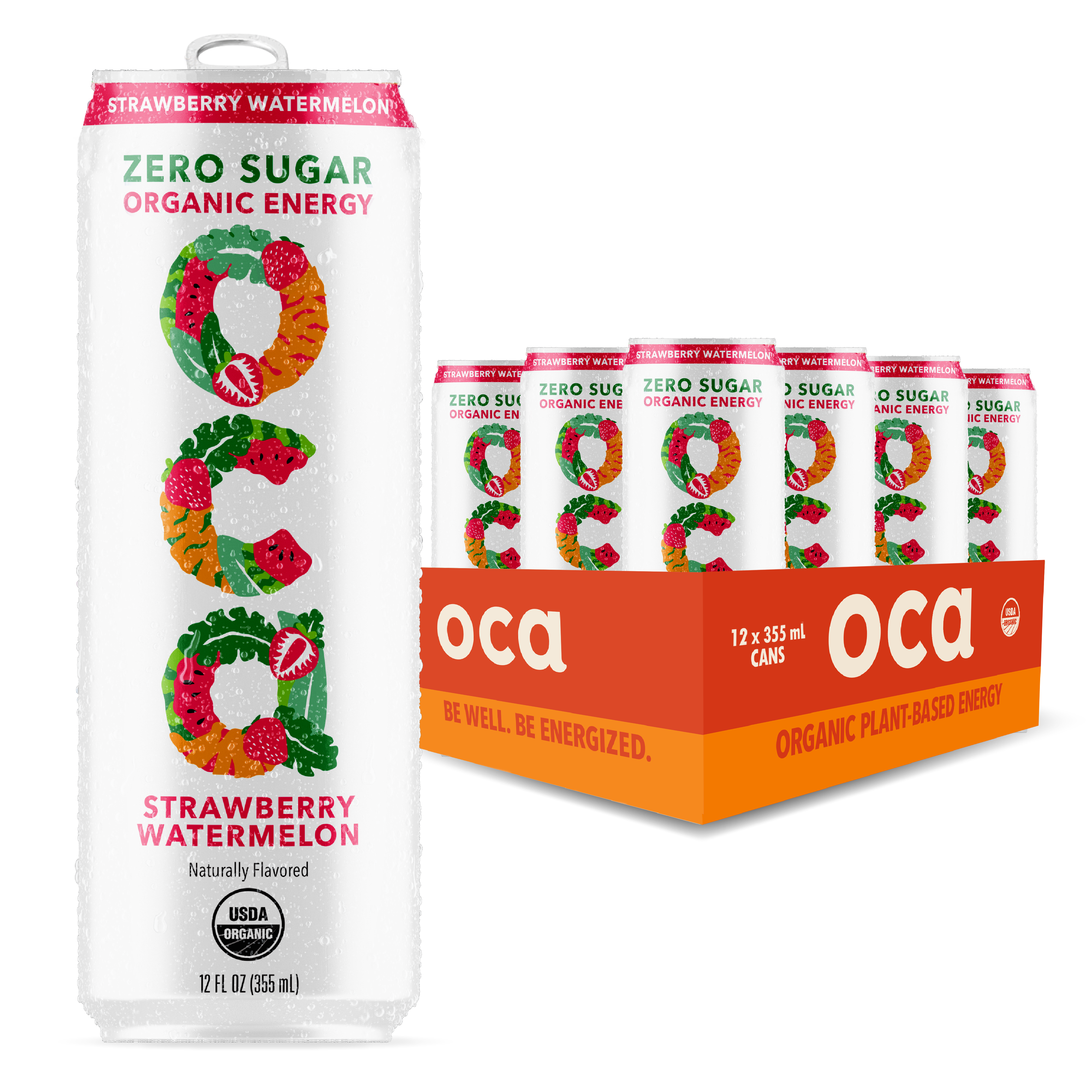 OCA ZERO SUGAR STRAWBERRY WATERMELON 12 PACK
